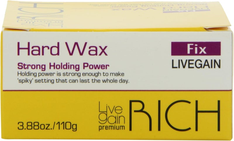 Livegain Vineen Livegain Premium Rich Hard Wax - Strong Holding Power for Spiky Styles - 3.88oz / 110g - Image 3